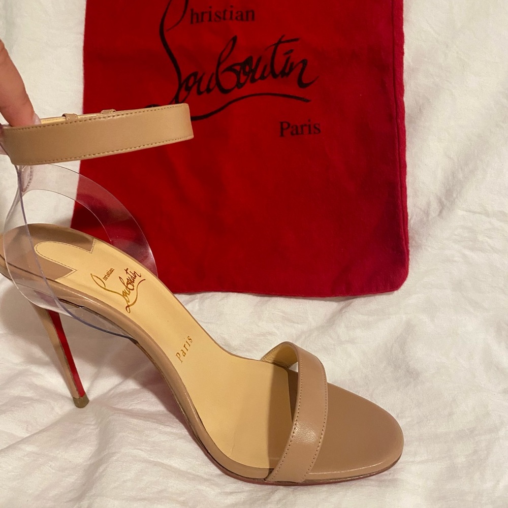 Christian Louboutin Jonatina Nude Heels - Picture 3 of 7